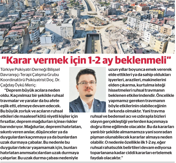 Depremin Ruhsal Etkilerinin Ticari Kararlarımızı Olumsuz Etkilemesini Nasıl Önleyebiliriz?